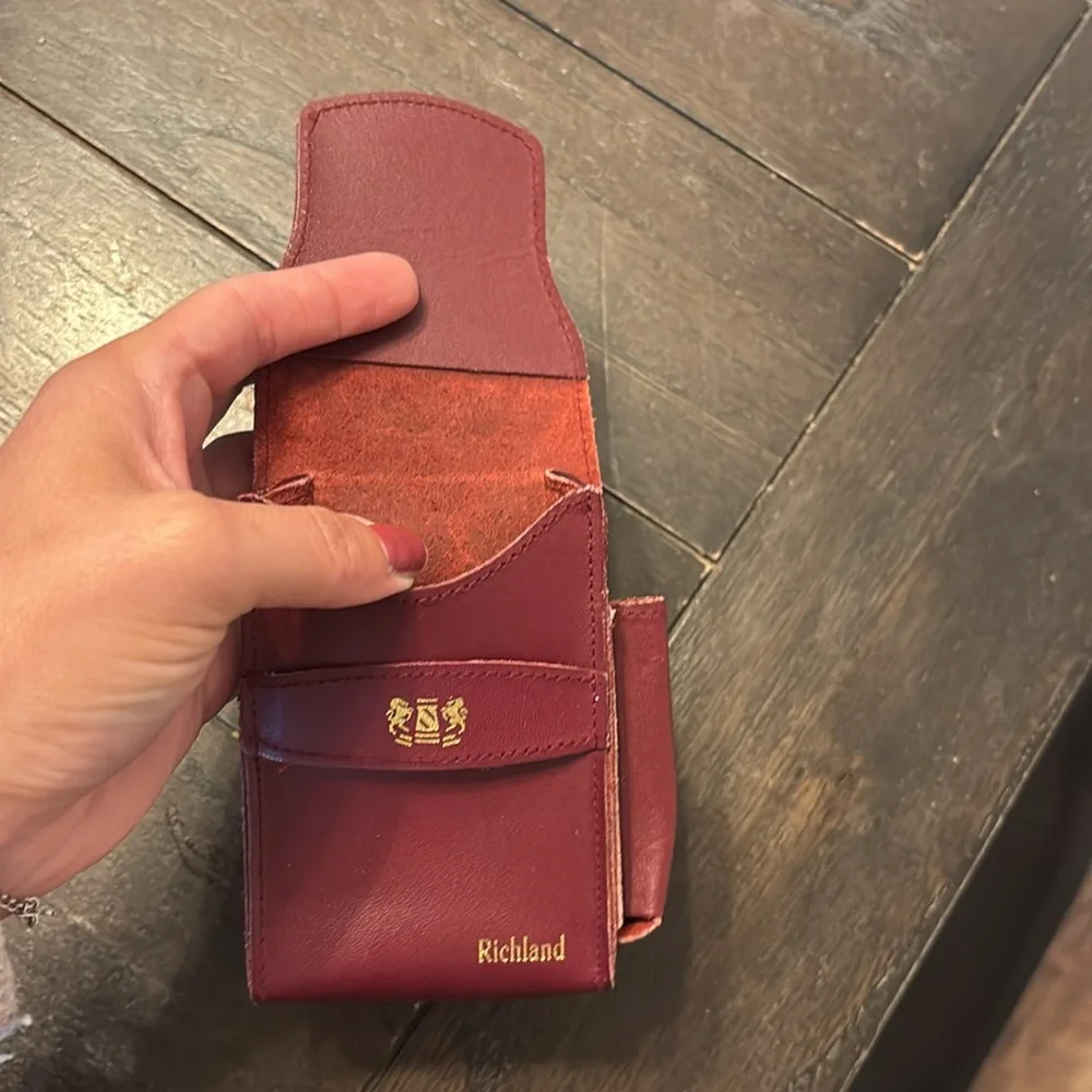 Richland Burgundy Leather Phone Holster